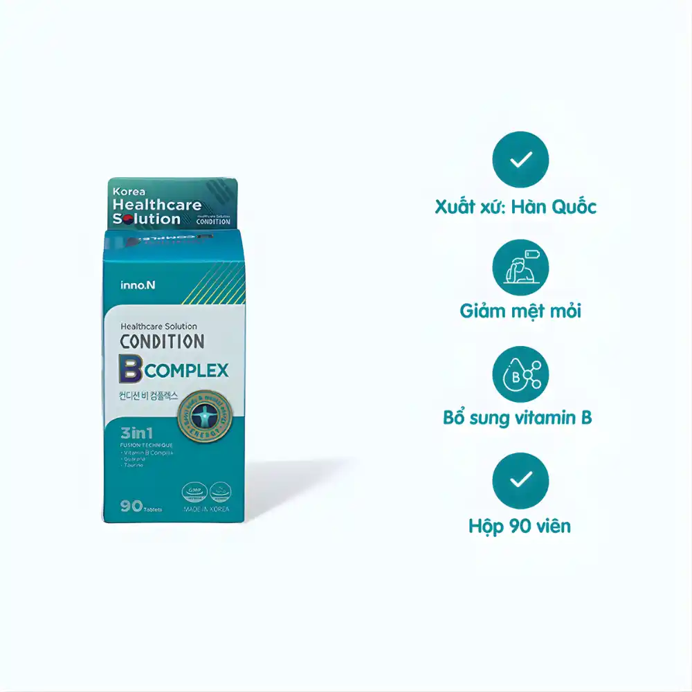 Viên uống bổ sung vitamin B Condition B Complex (Hộp 90 viên)