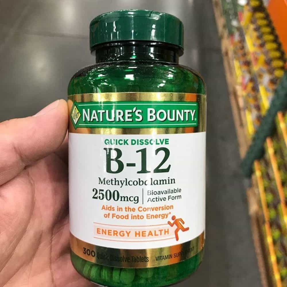 Viên uống bổ sung Vitamin B12 Nature’s Bounty 2500mcg 300 viên