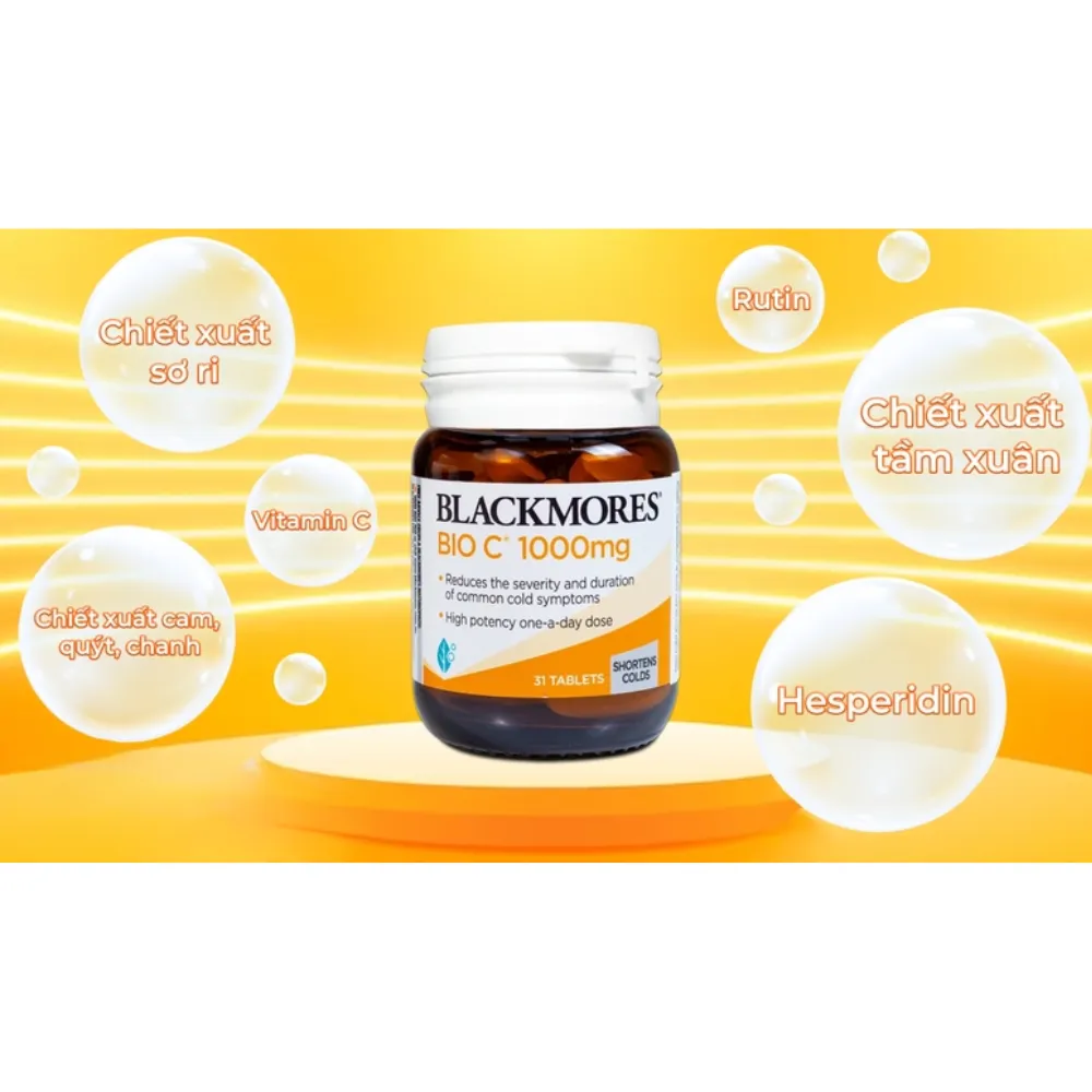 Viên uống bổ sung vitamin C Blackmores bio C 1000mg (31 viên)
