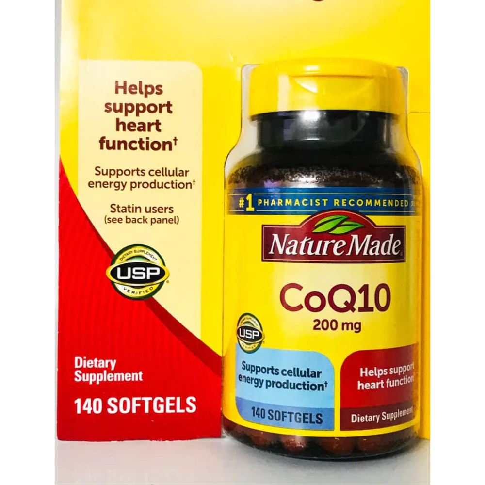 Viên uống bổ tim mạch Nature Made CoQ10 200 mg nội địa Mỹ (140 viên)