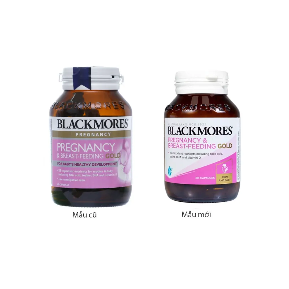 Viên uống cho bà bầu Blackmores pregnancy & breast feeding gold (60 viên)