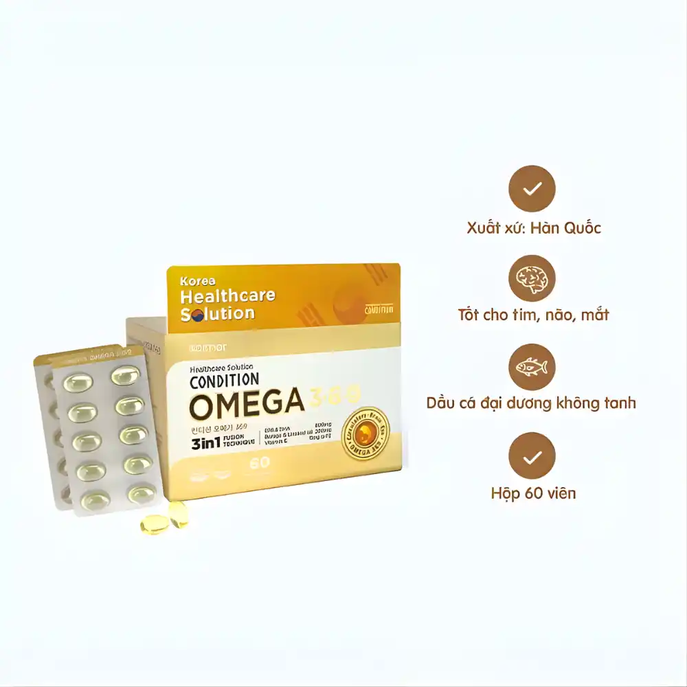 Viên uống Condition Omega 3-6-9 (Hộp 60 viên)
