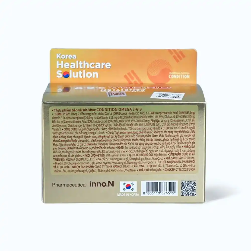 Viên uống Condition Omega 3-6-9 (Hộp 60 viên)