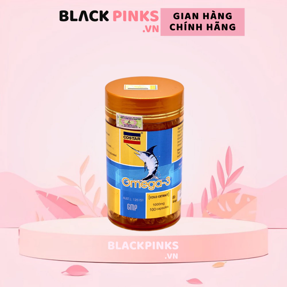Viên uống Costar dầu cá 1000mg Omega 3  100/365 viên