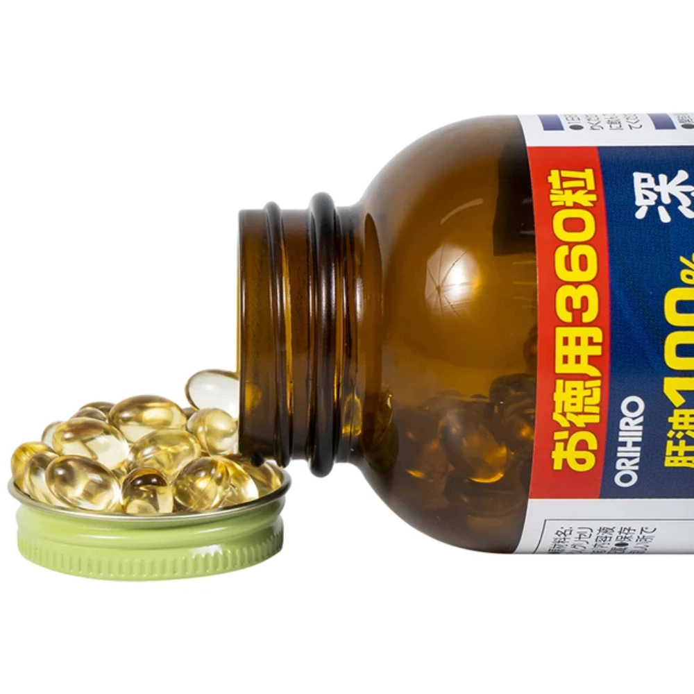 Viên uống dầu gan cá Orihiro hỗ trợ xương khớp, tim mạch 360 viên