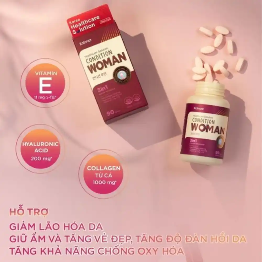 Viên uống đẹp da Condition Woman (Hộp 90 viên)