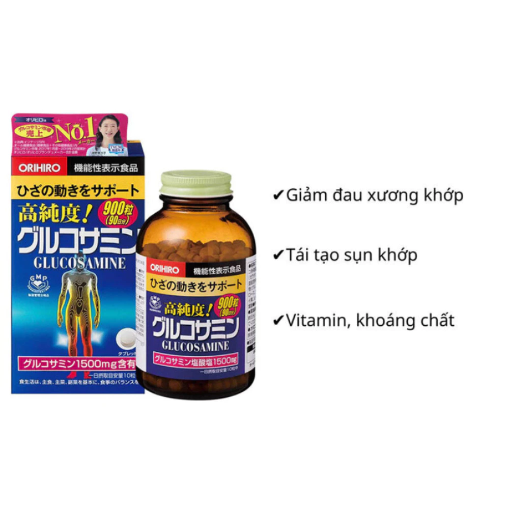 Viên uống Glucosamine Orihiro bổ xương khớp (900 viên)