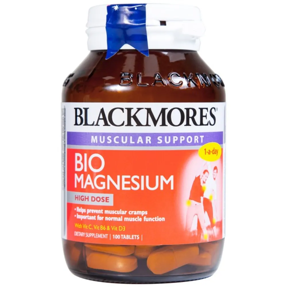 Viên uống hỗ trợ cơ bắp Blackmores bio magnesium (100 viên)