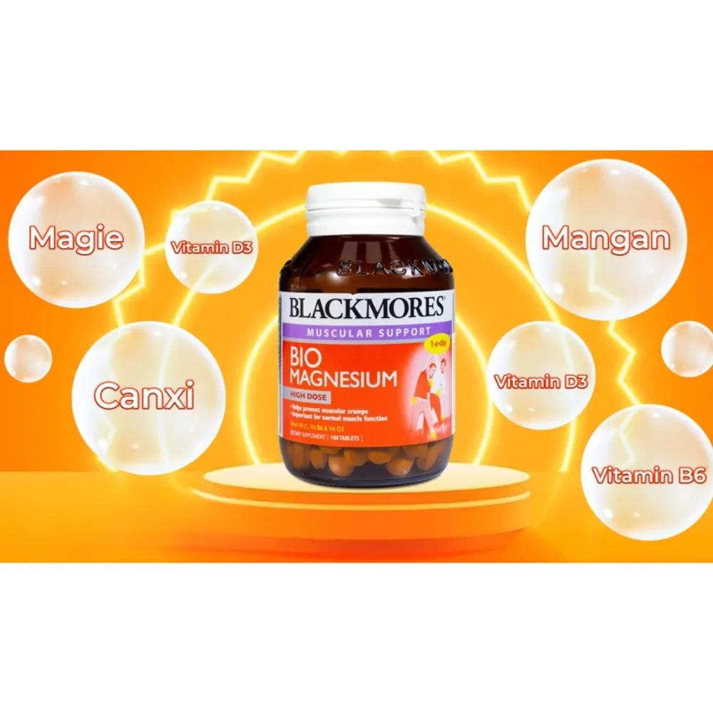 Viên uống hỗ trợ cơ bắp Blackmores bio magnesium (100 viên)