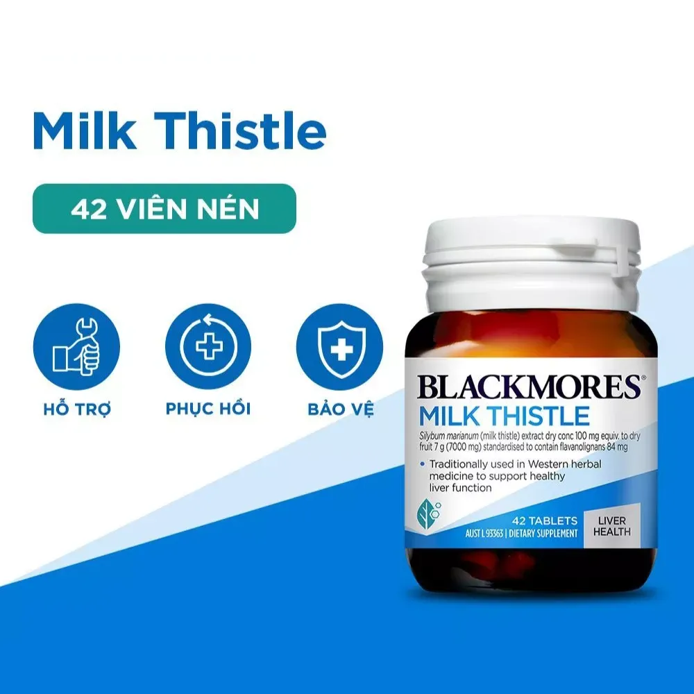 Viên uống hỗ trợ gan Blackmores milk thistle (42 viên)