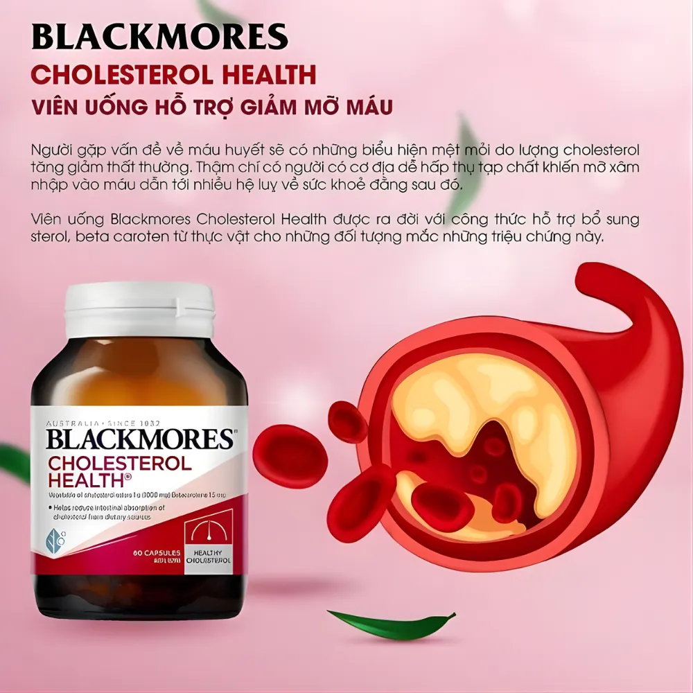 Viên uống hỗ trợ giảm cholesterol Blackmores (60 viên)