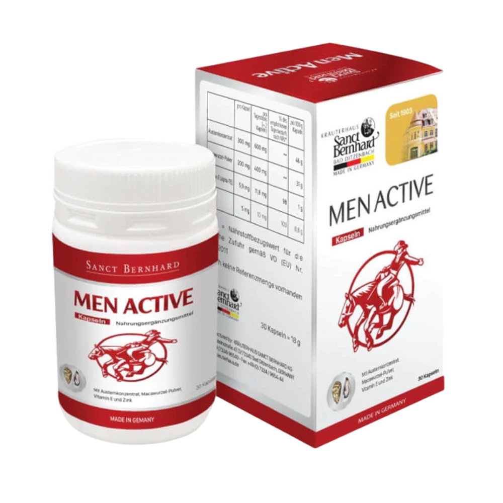 Viên uống hỗ trợ tăng cường sinh lý nam Men Active Kapseln hộp 30 viên
