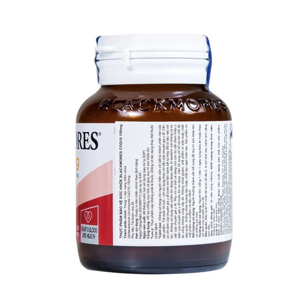 Viên uống hỗ trợ tim mạch Blackmores CoQ10 150mg (30 viên)