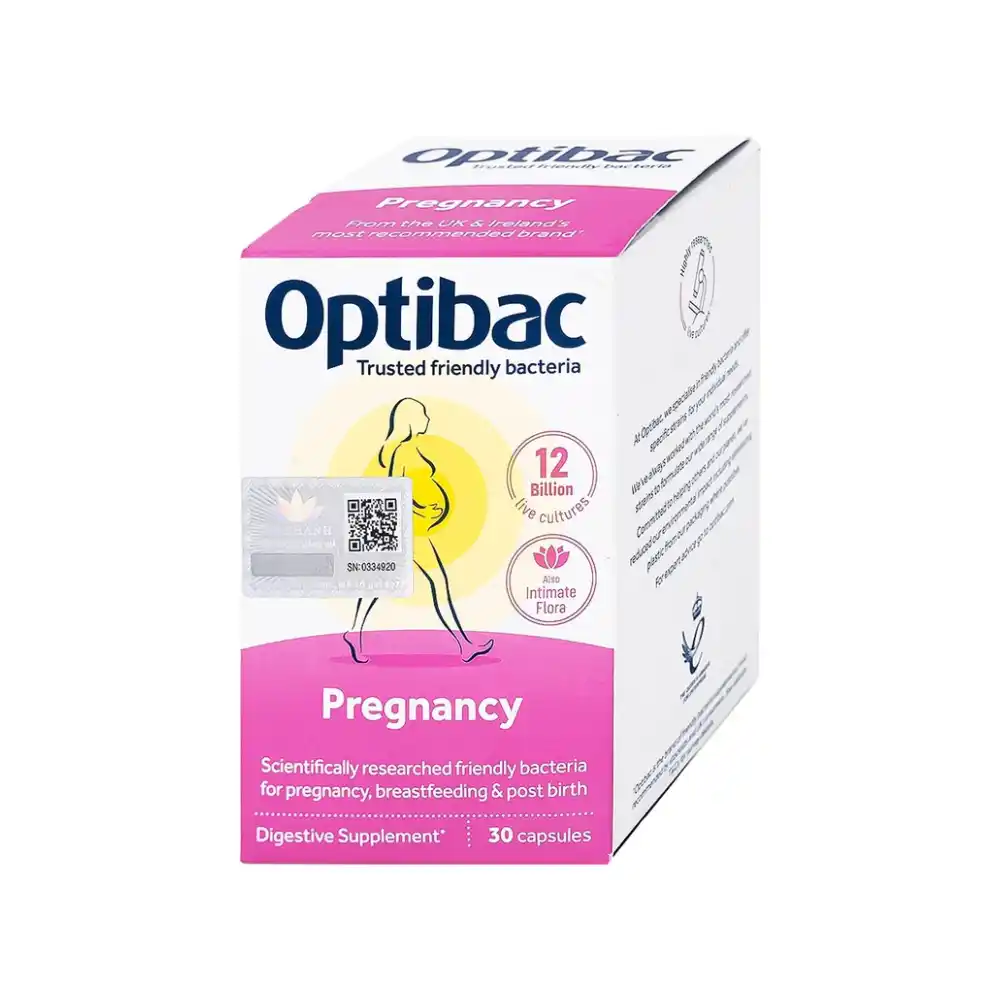 Viên uống lợi khuẩn cho bà bầu Optibac pregnancy probiotics hộp 30 viên