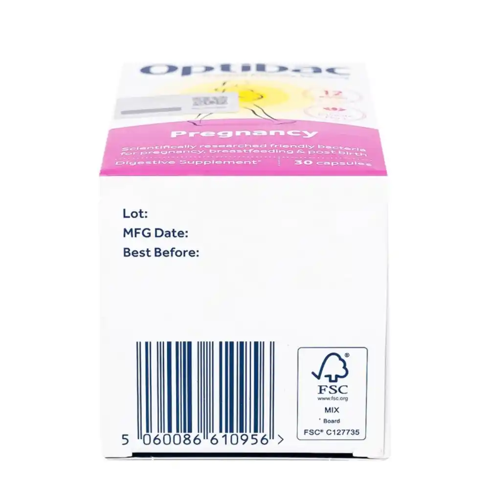 Viên uống lợi khuẩn cho bà bầu Optibac pregnancy probiotics hộp 30 viên