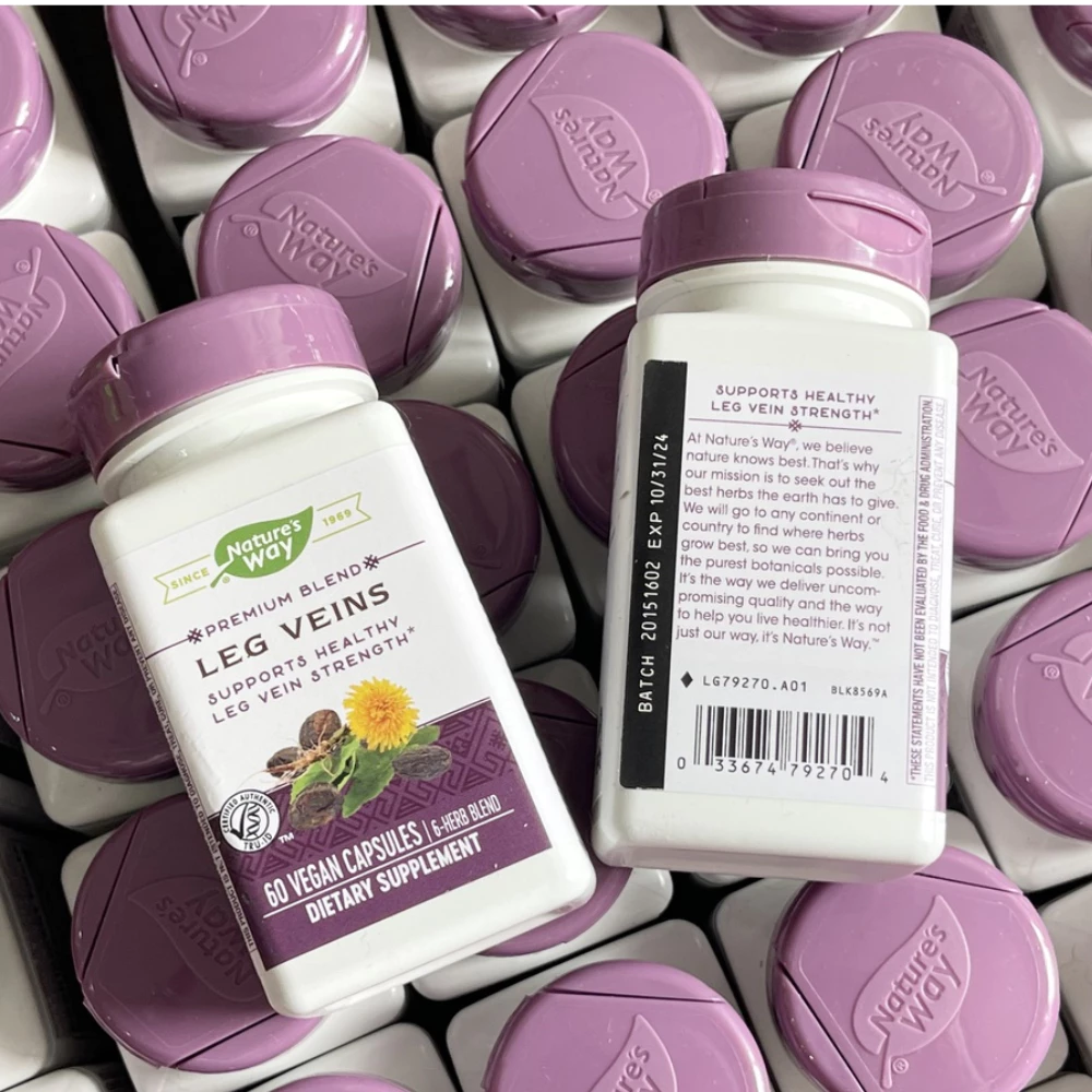 Viên uống Nature’s Way Leg Veins giảm suy giãn tĩnh mạch (60 viên)