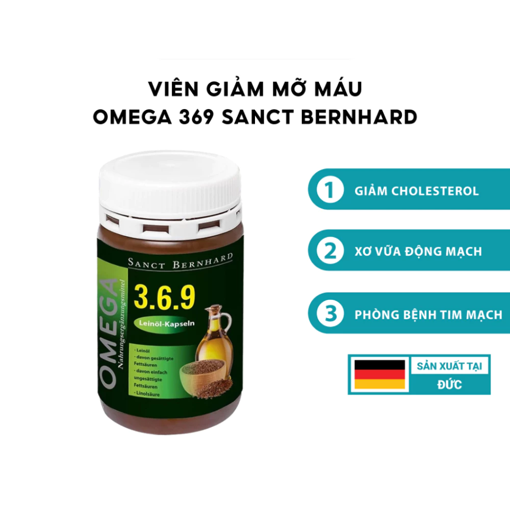 Viên uống Omega 3.6.9 Kapseln bổ sung omega từ dầu hạt lanh 90 viên