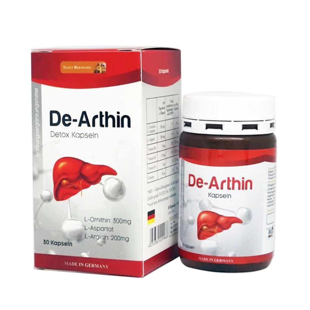 Viên uống tăng cường chức năng gan De-Arthin chai 30 viên
