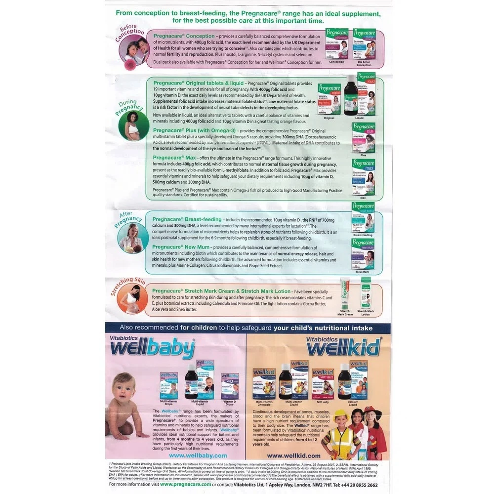 Vitamin mẹ bầu Pregnacare Plus Omega-3 56 viên