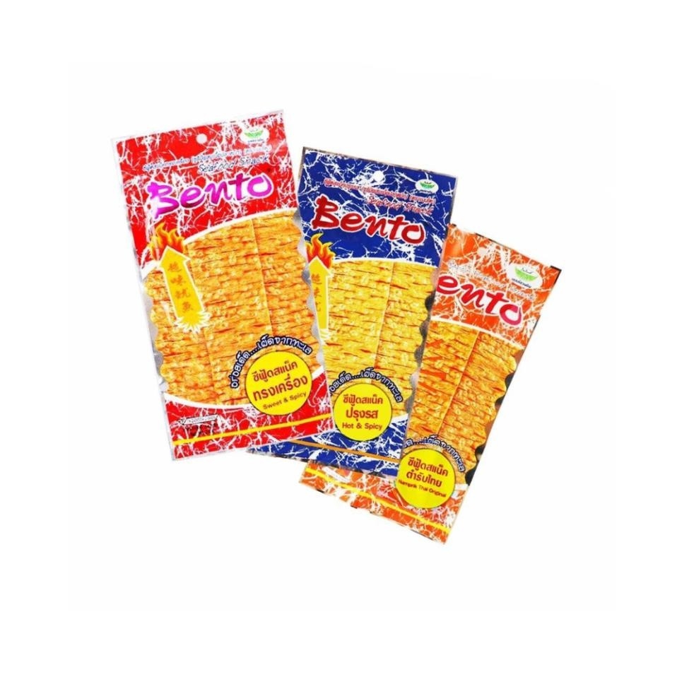 Snack Bento mực tẩm gia vị 4g (1 lốc 24 gói)