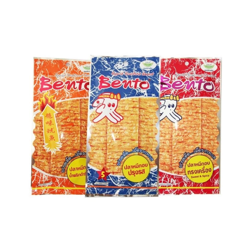 Snack Bento mực tẩm gia vị 4g (1 lốc 24 gói)
