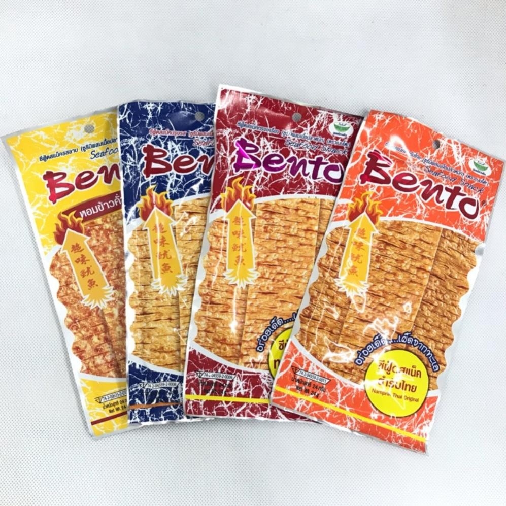 Snack Bento hải sản/mực tẩm gia vị các loại gói 18g