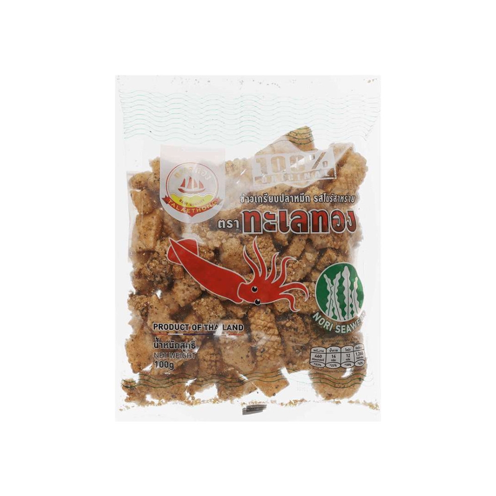 Snack mực Talaethong vị truyền thống/rong biển/xúc xích nướng/tương ớt Sriracha gói 100g