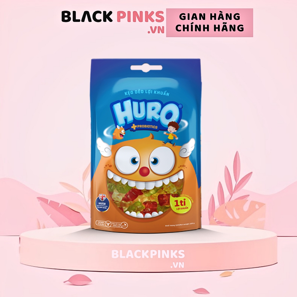 Kẹo dẻo Huro bổ sung lợi khuẩn hương trái cây 24g/105g