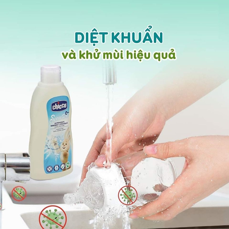 Gel rửa bình Chicco chiết xuất dầu dừa tự nhiên