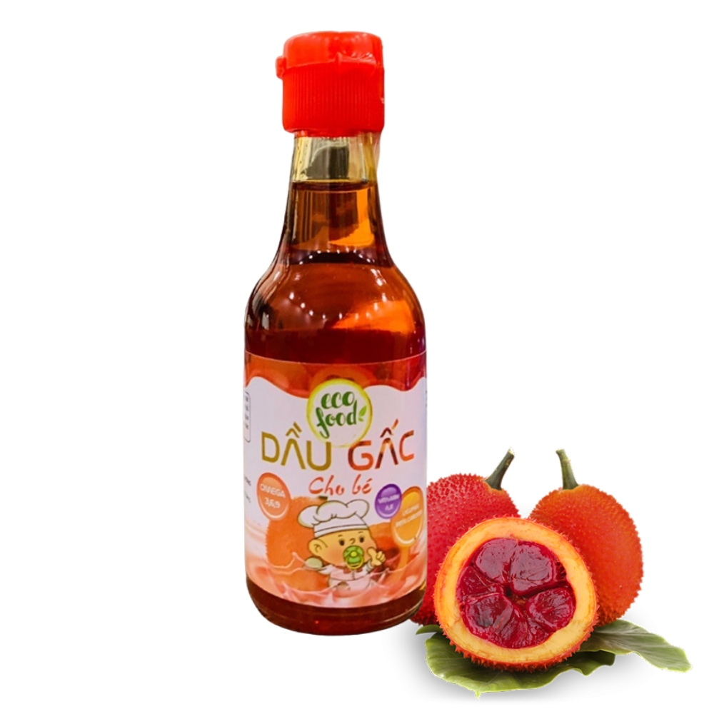 Dầu gấc nguyên chất Ecofood 60ml dành cho bé từ 6 tháng tuổi