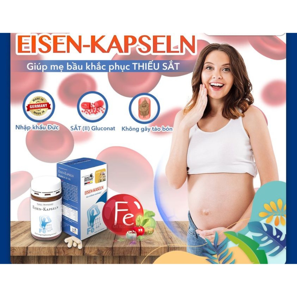 Viên uống bổ sung sắt Eisen Kapseln 60 viên