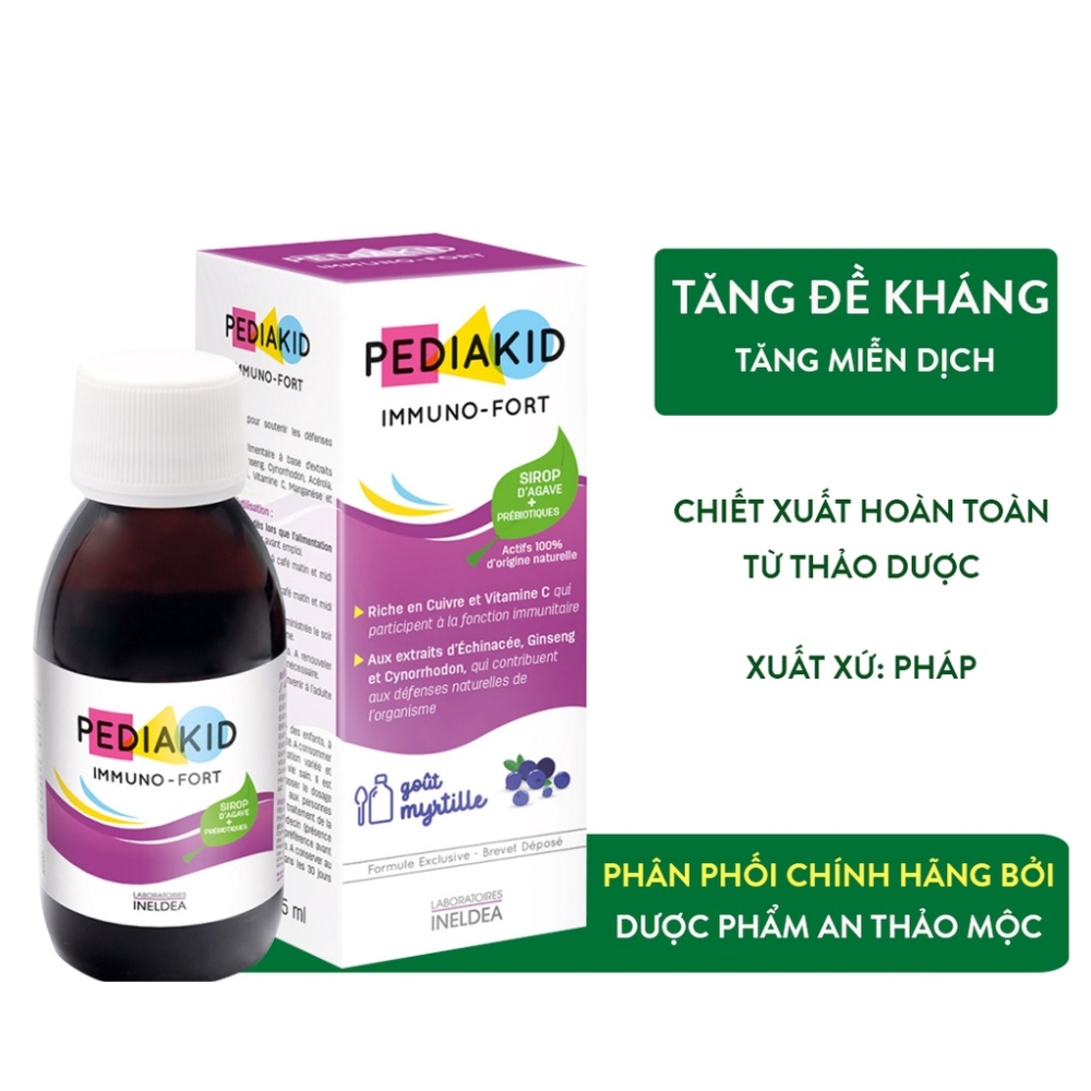 Vitamin Pediakid hỗ trợ tăng sức đề kháng 125ml dành cho bé từ 5 tháng tuổi