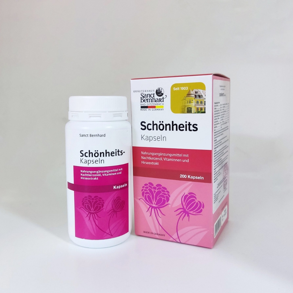 Dầu hoa anh thảo Schonheits Kapseln ổn định nội tiết, đẹp da 60/200 viên