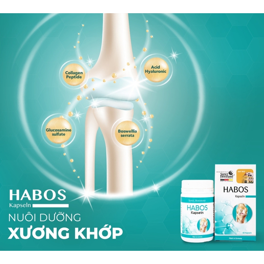Viên uống bổ khớp Habos Kapseln 60 viên