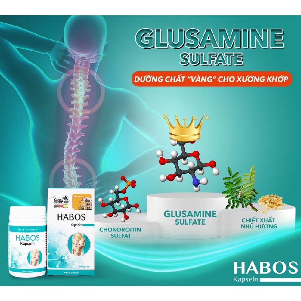 Viên uống bổ khớp Habos Kapseln 60 viên