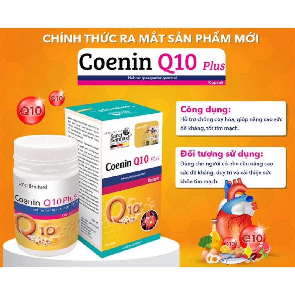 Viên uống bổ sung CoQ10 duy trì và cải thiện sức khỏe tim mạch Kapseln 30 viên