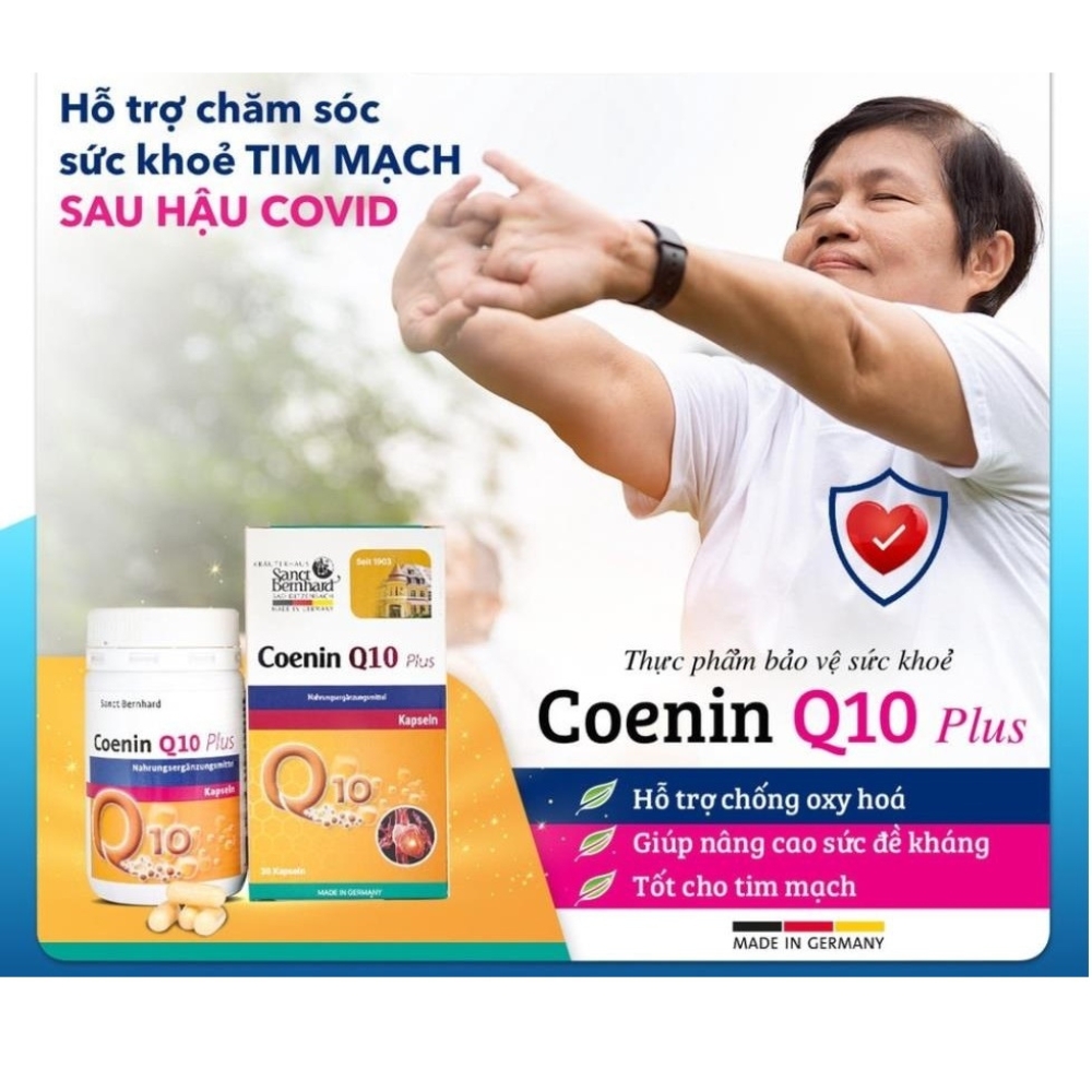 Viên uống bổ sung CoQ10 duy trì và cải thiện sức khỏe tim mạch Kapseln 30 viên