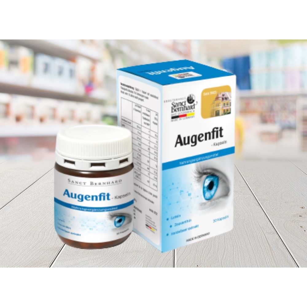 Viên uống bổ mắt Augenfit - Kapseln chai 30 viên