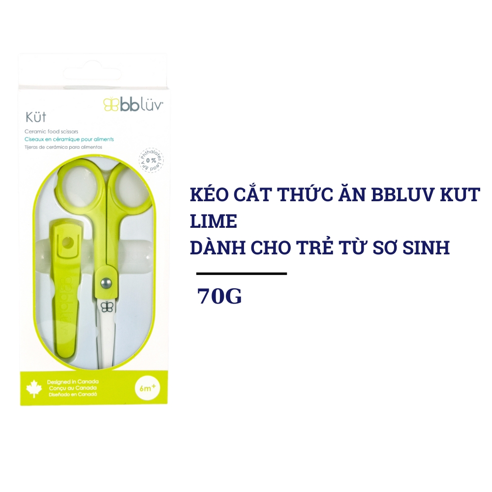 Kéo cắt thức ăn cho bé bbluv Kut (Lime)