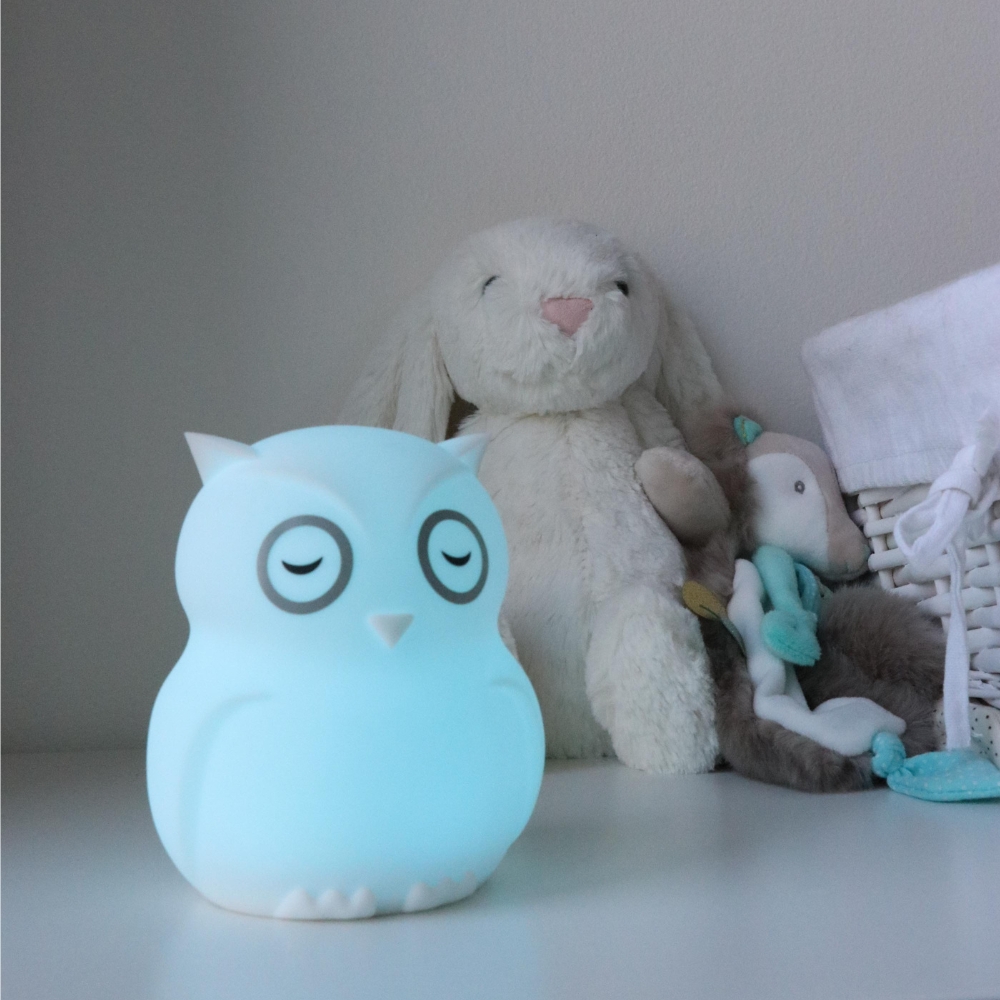 Đèn ngủ di động đổi màu bằng silicone bbluv Hibu