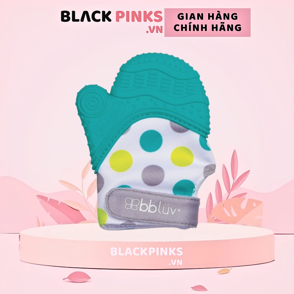 Găng tay gặm nướu bbluv Gluv Lime/Aqua - 1 chiếc