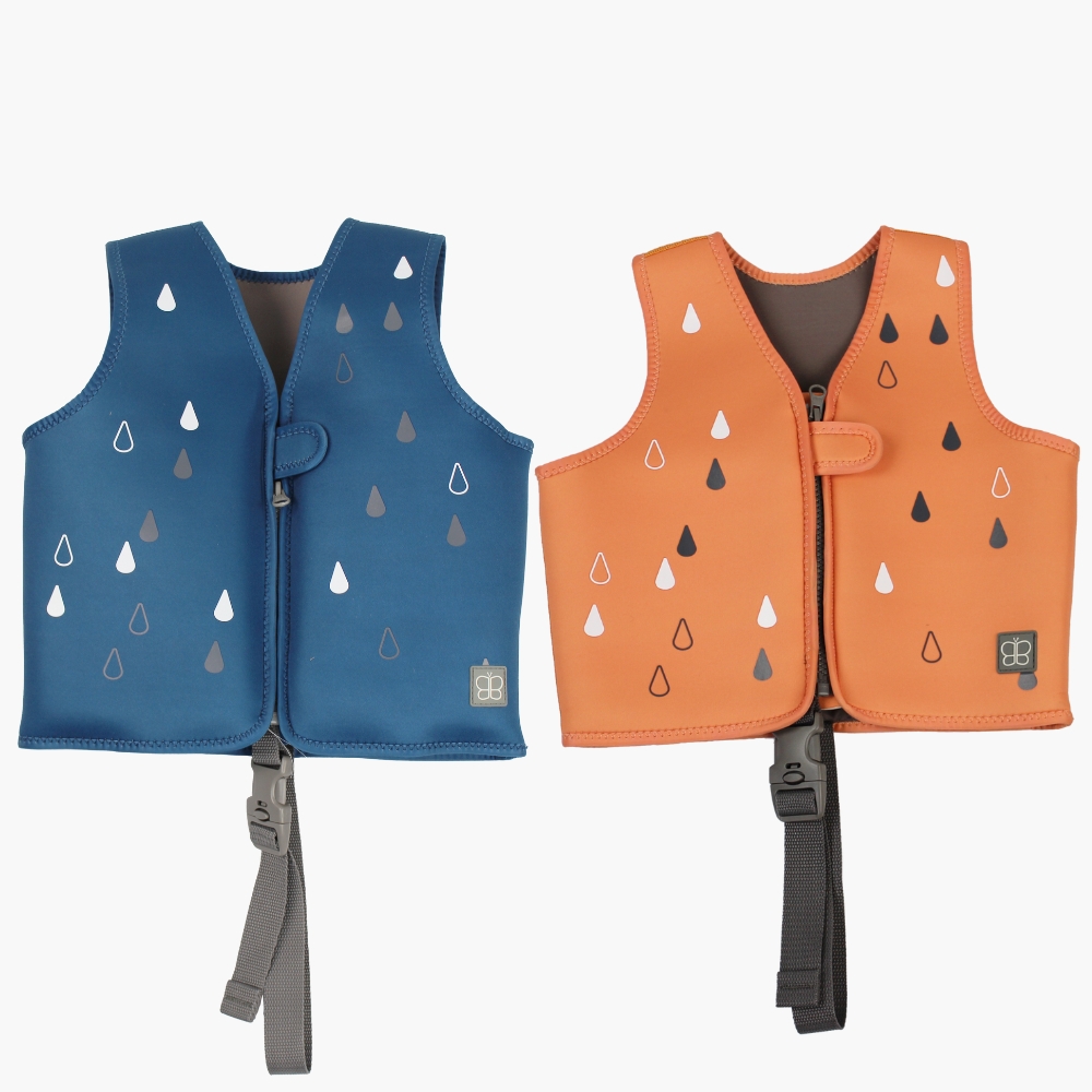 Áo phao bơi bbluv Naj size S/M dành cho bé từ 1-6 tuổi màu Navy/Dusk