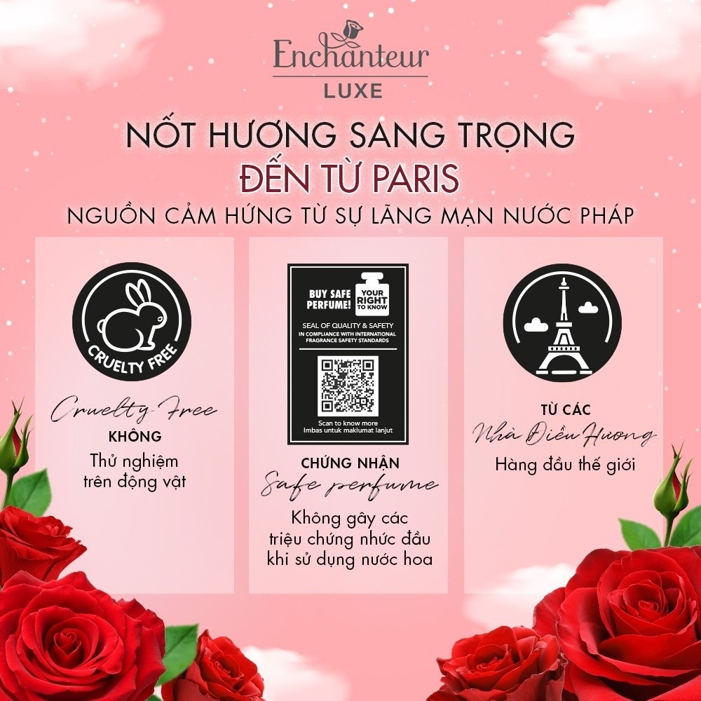 Nước hoa cao cấp Enchanteur Luxe Rouge/D’or 50ml