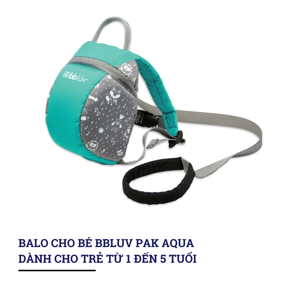 Balo cho bé bbluv Pak Aqua/Lime/Pink