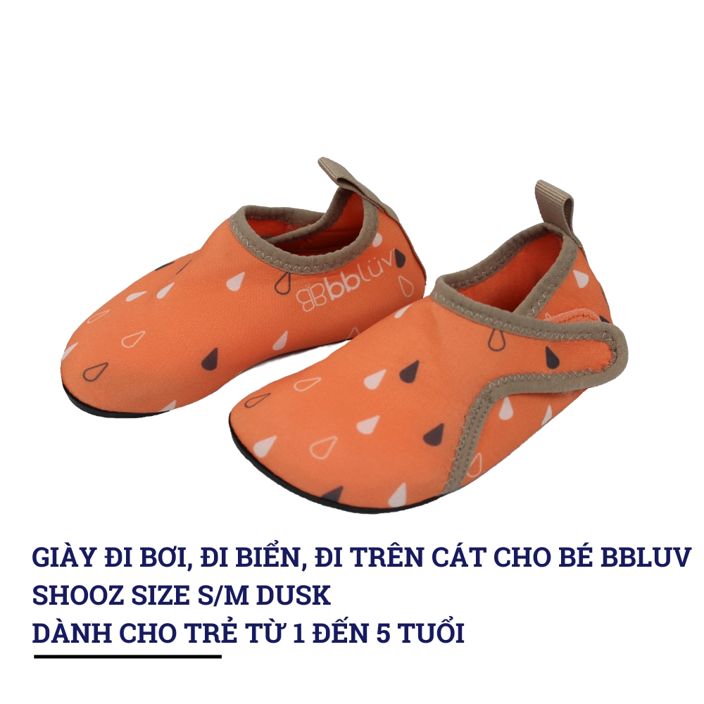 Giày đi bơi, đi biển, đi trên cát cho bé bbluv Shooz size S/M Dusk
