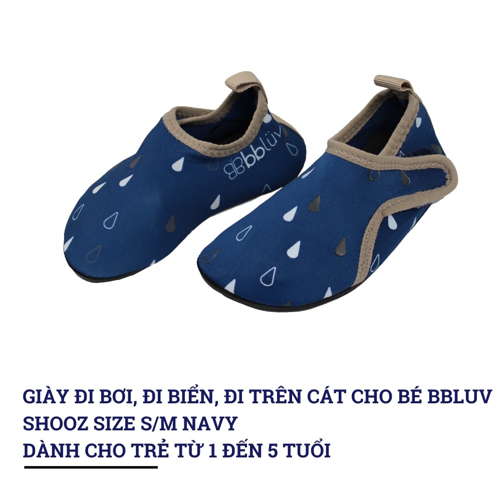 Giày đi bơi, đi biển, đi trên cát cho bé bbluv Shooz size S/M Navy