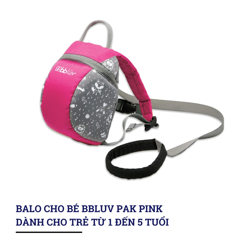 Balo cho bé bbluv Pak Aqua/Lime/Pink
