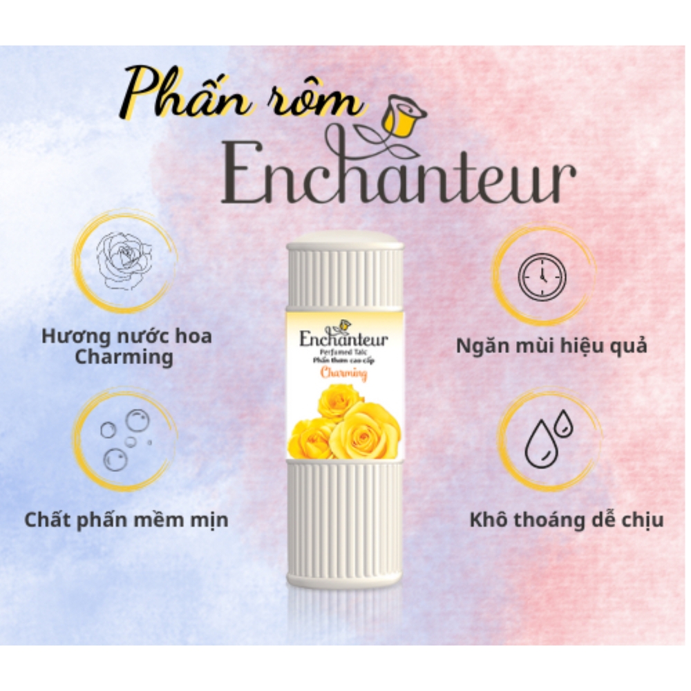 Phấn thơm cao cấp Enchanteur Charming 50g