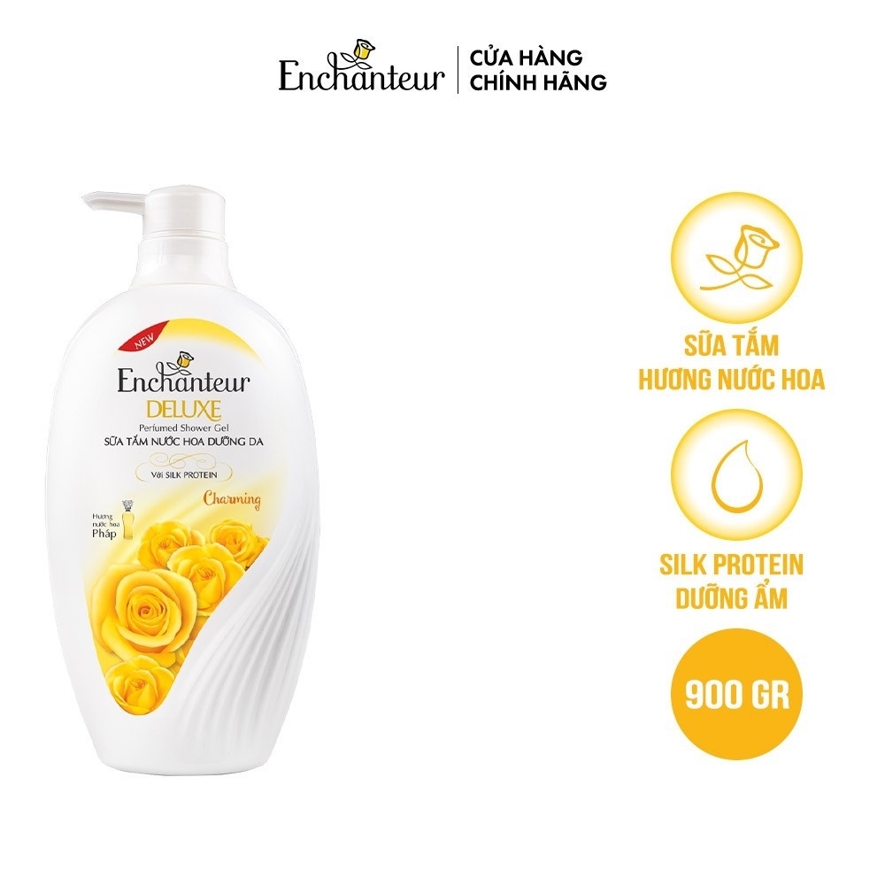 Sữa tắm hương nước hoa dưỡng da Enchanteur Charming 450g