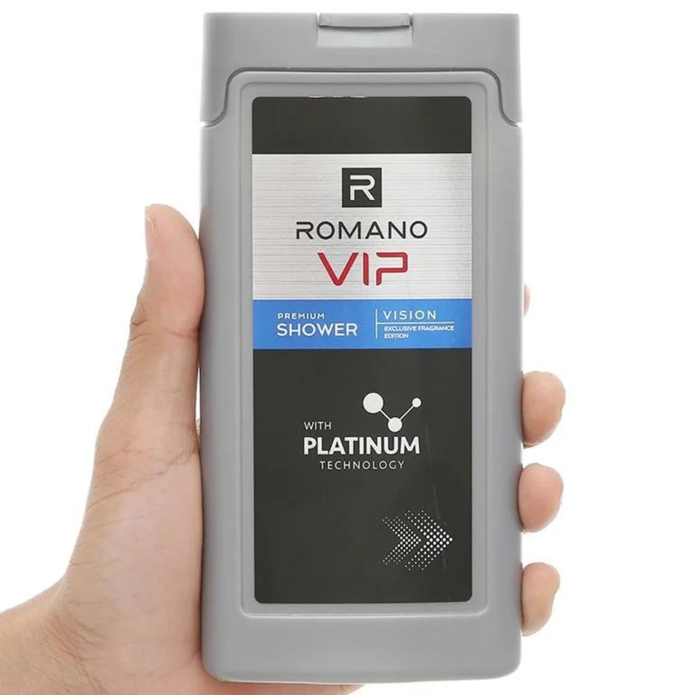 Sữa tắm hương nước hoa cao cấp Romano VIP Vision/Passion 180g